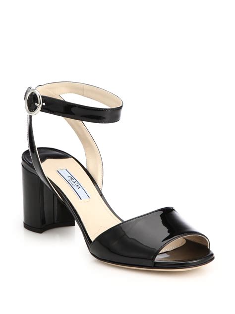 flat prada sandals|prada block heel sandals.